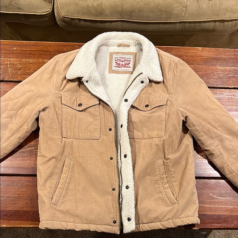 Levi's Tan Sherpa-Lined Jacket
